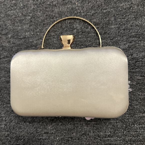 Women Clutch Bag Colorful Flower Purse Formal Evening Bag Beaded Pearl Handbags - Picture 2 of 3